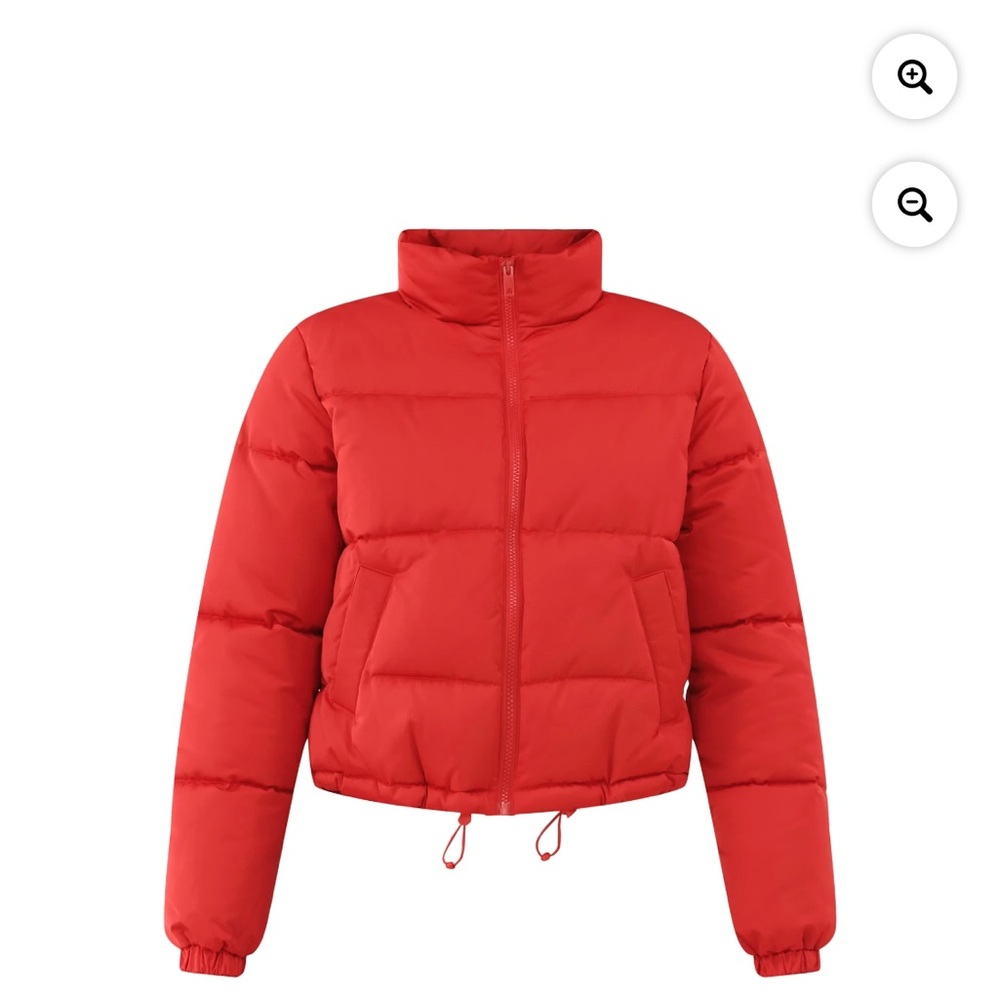 No Boundaries Red Puffer Jacket